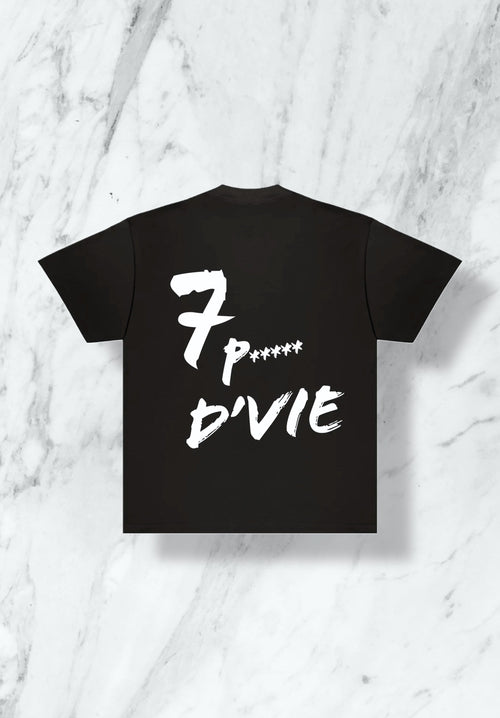 Tee Shirt 7 p***** D’vie - noir