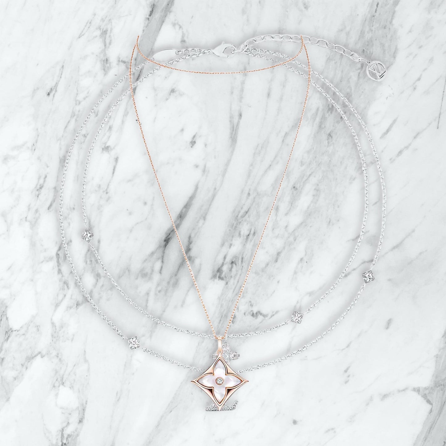 Collier Louis Vuitton - argent