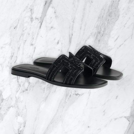 Claquette Hermes - pailletée