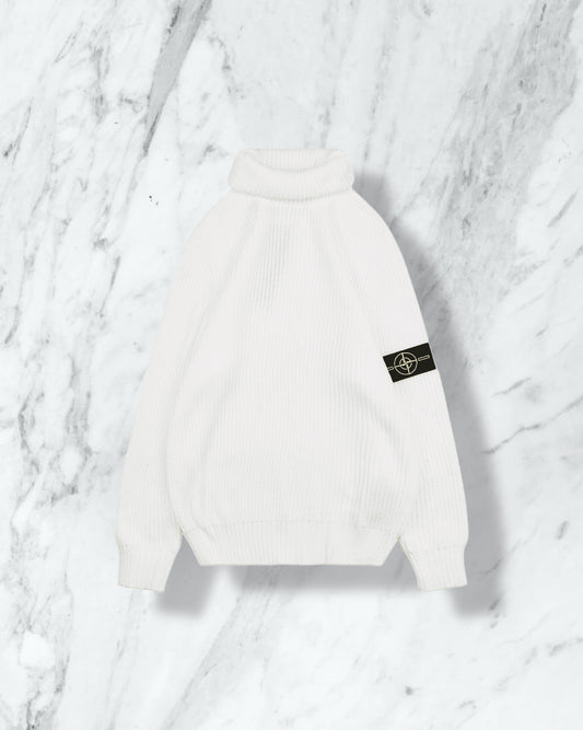 Stone Island Pull Coton - Blanc